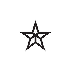 Star logo icon graphic design template vector