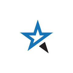 Star logo icon graphic design template vector