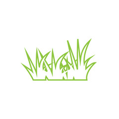 Grass icon graphic design template vector