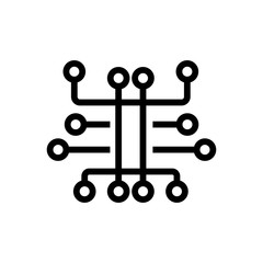 Circuit symbol icon vector illustration