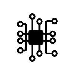 Circuit symbol icon vector illustration