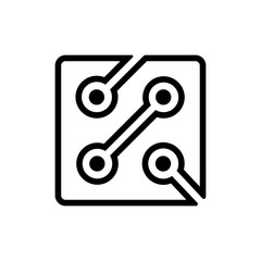 Circuit symbol icon vector illustration