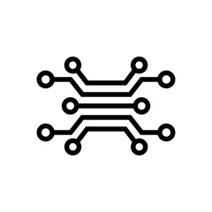 Circuit symbol icon vector illustration