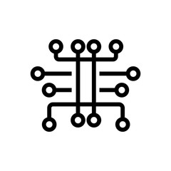 Circuit symbol icon vector illustration