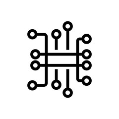 Circuit symbol icon vector illustration