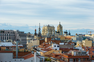 Madrid Spain skyline