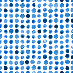 Watercolor seamless pattern background with hand drawn circles