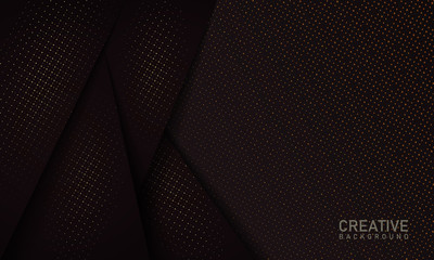 minimal overlapping background with gold glitter.