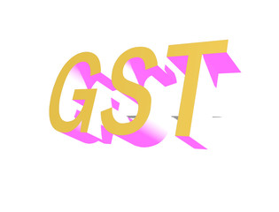 GST in block text