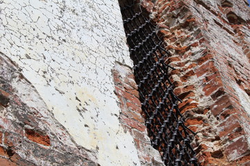 walls and Windows in the ruins of an ancient Church in Russia