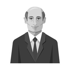 Isolated object of face and person logo. Set of face and portrait stock vector illustration.