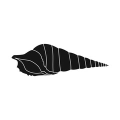 Vector illustration of nature and ocean logo. Set of nature and mollusk vector icon for stock.