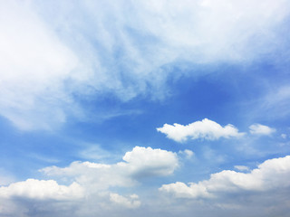 Fototapeta premium White clouds and blue sky background