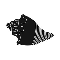 Isolated object of nature and ocean icon. Collection of nature and mollusk stock symbol for web.