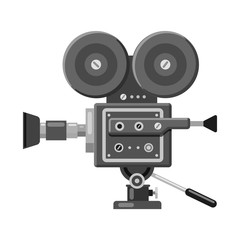 Isolated object of cinematography and studio logo. Set of cinematography and filming stock symbol for web.