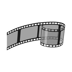 Fototapeta na wymiar Isolated object of cinematography and studio logo. Set of cinematography and filming vector icon for stock.
