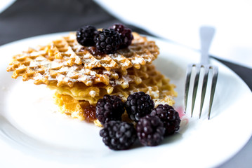 cake with fresh berries