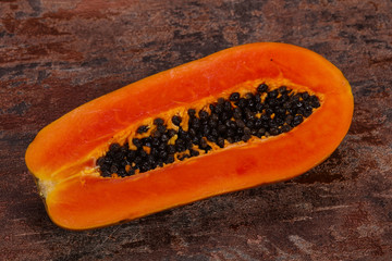 Tasty delicous ripe fruit Papaya