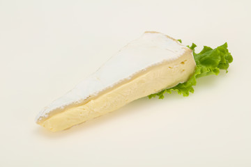 Brie cheese triangle served salad