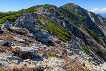 晩秋の木曽駒ヶ岳