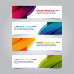 Vector Abstract banner web template