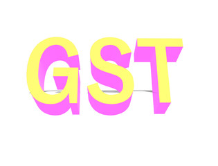 GST in block text