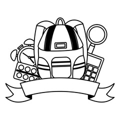 back to school flat design