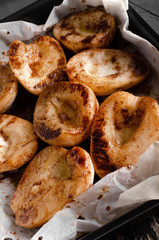 Caramelized Pears - Poached pears with spices in syrup