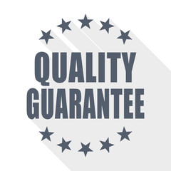 quality guarantee flat design vector icon