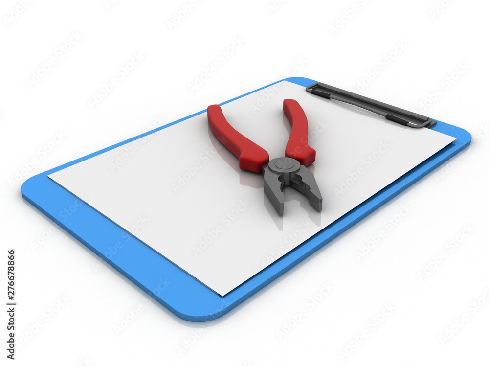 Poster 3d rendering cutting player in blank documents