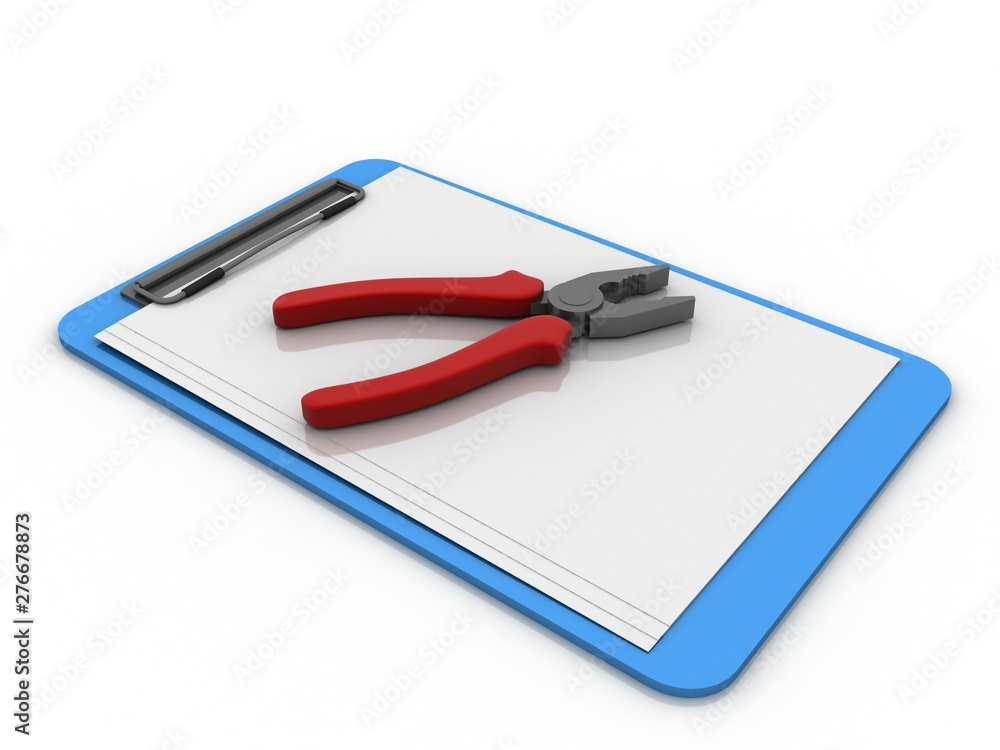 Poster 3d rendering cutting player in blank documents