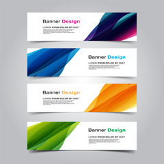 Fototapeta premium Vector Abstract banner web template