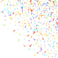 Question marks Quiz doubt survey faq public poll.