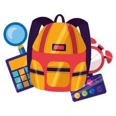 back to school flat design