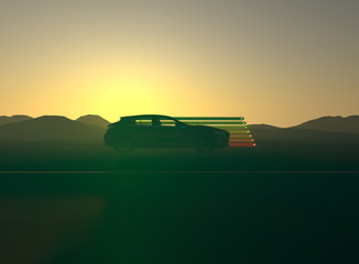 Fototapeta premium Energy efficiency car.