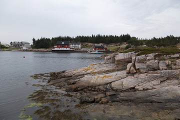 Norway island Averoy Nordic landscape North autumn picture