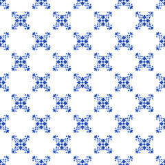 Watercolor blue pattern - 276682841