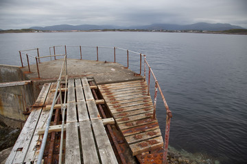 Norway island Averoy Nordic landscape North autumn picture