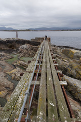 Norway island Averoy Nordic landscape North autumn picture