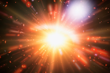 Naklejka premium Star splash. The elements of this image furnished by NASA.