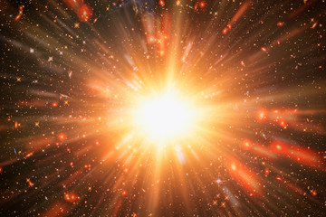 Naklejka premium Star splash. The elements of this image furnished by NASA.