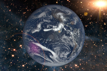 Spectacular planet earth. The elements of this image furnished by NASA.