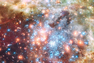 Obraz na płótnie Canvas Space and galaxy. The elements of this image furnished by NASA.