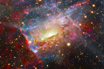 Beautiful galaxy. Nebulae and stars. The elements of this image furnished by NASA.