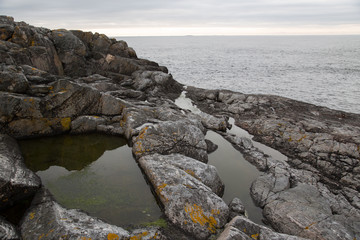 Norway island Averoy Nordic landscape North autumn picture