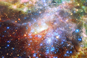 Amazing galaxy. Stars, nebula and gas. The elements of this image furnished by NASA.