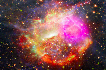 Amazing galaxy. Stars, nebula and gas. The elements of this image furnished by NASA.