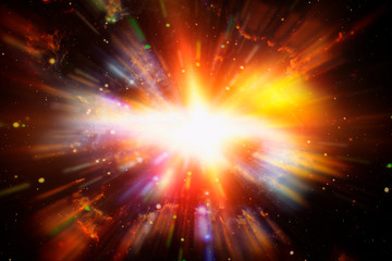 Abstract background of light explosion. Starburst. Sunbeams. The elements of this image furnished...