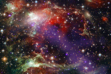 Obraz na płótnie Canvas Star field in space a nebulae and a gas congestion. The elements of this image furnished by NASA.
