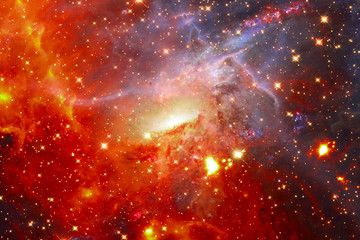 Beautiful galaxy. Nebulae and stars. The elements of this image furnished by NASA.
